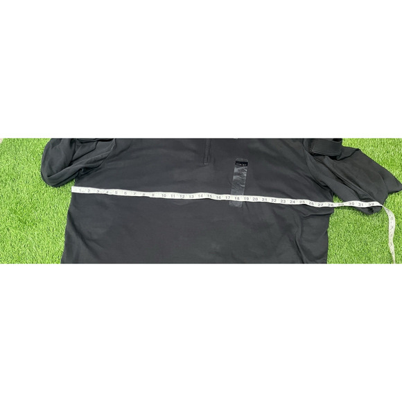 Synrgy Luxury Pima Quarter Zip Pullover Long Sleeve Black SZ 3XL New $48 - Picture 5 of 6